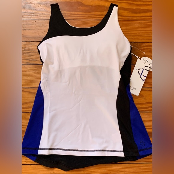 SATVA Women’s Color Block Racer Back Tank Size XS - Picture 1 of 11